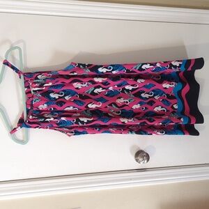 Crown & Ivy Pink/Blue/Black Seahorse Dress 1X